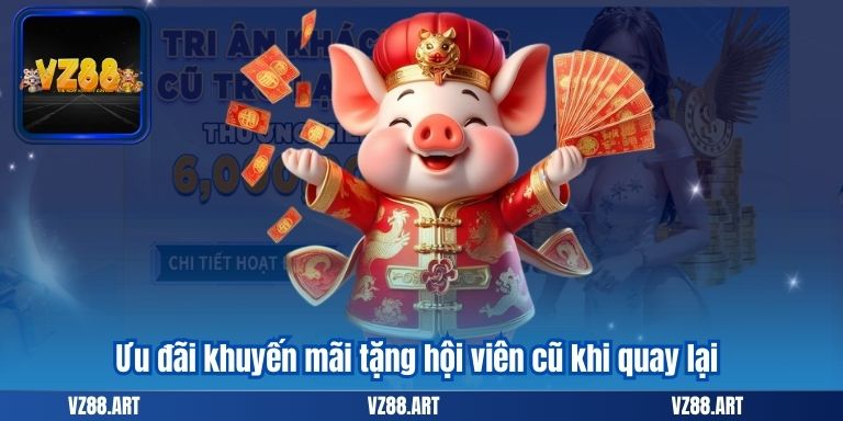 Khuyến Mãi Tặng Hội Viên Cũ - Nhận Thưởng Hấp Dẫn Tại VZ99 6 Ưu đãi khuyến mãi tặng hội viên cũ khi quay lại